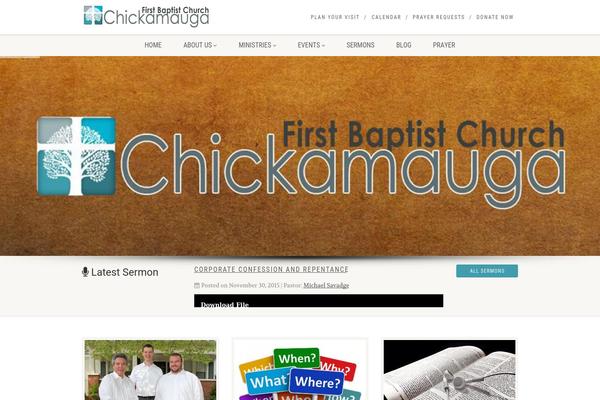 NativeChurch theme site design template sample