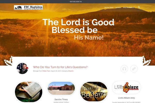 Church and Event theme site design template sample