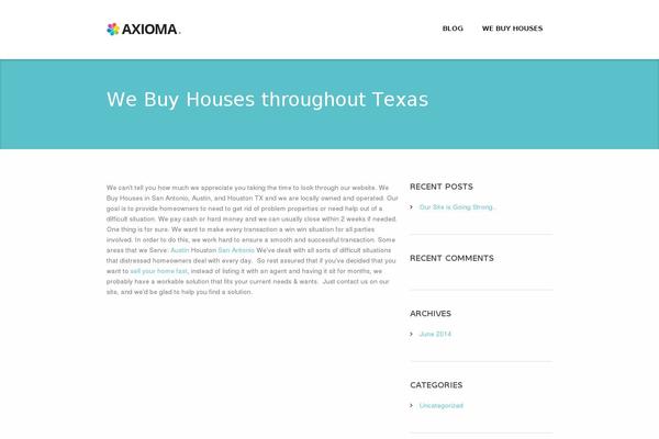 Axioma theme site design template sample