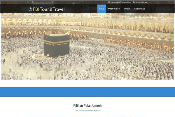 Tour Package theme site design template sample