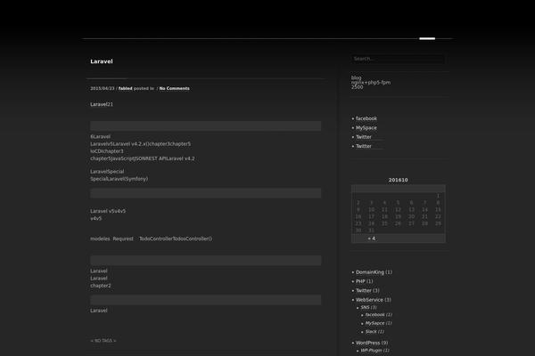 SimpleDark theme site design template sample