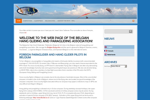 fbvl.be site used Glassical-wordpress-theme