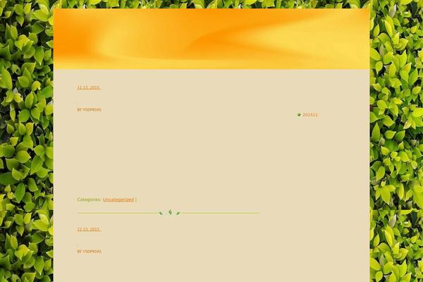 Organik theme site design template sample