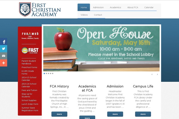 Education theme site design template sample