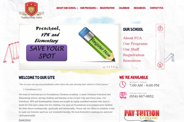 Kids theme site design template sample