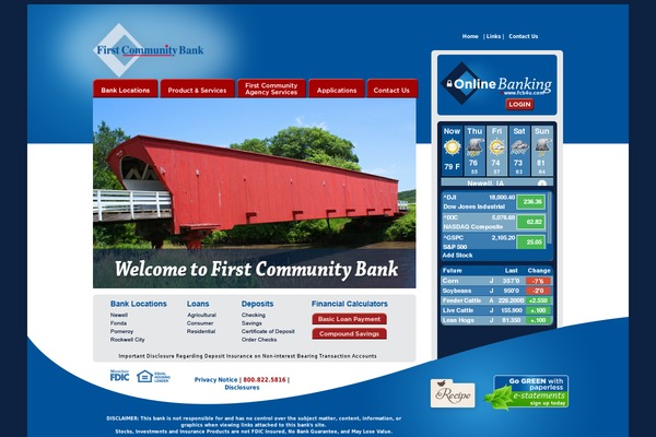 fcb4u.com site used Bank