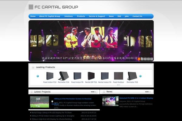 Vanguard theme site design template sample