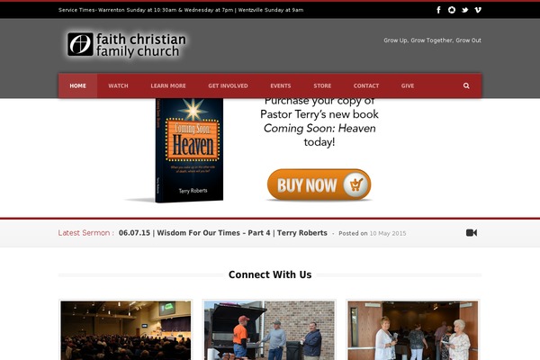 Real Church v1.04 theme site design template sample