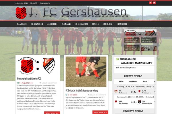 WP FanZone theme site design template sample