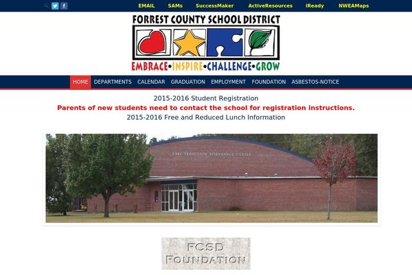Campus theme site design template sample