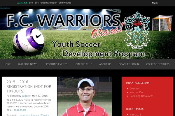 fcwsoccer.com site used Celebrate