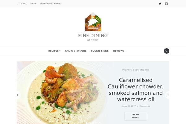 Foodica theme site design template sample