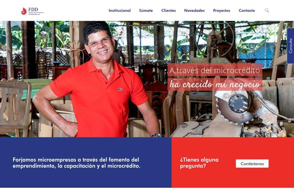 Site using WP Contact Slider plugin