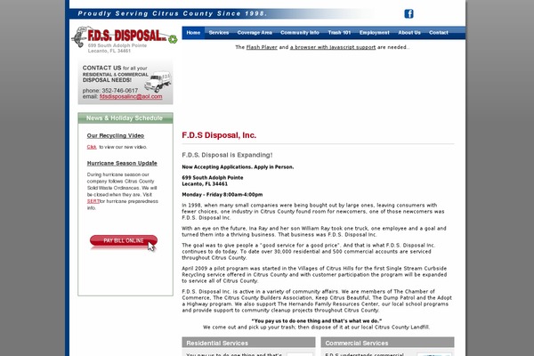 Fds theme site design template sample