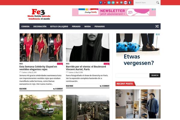 NanoMag theme site design template sample