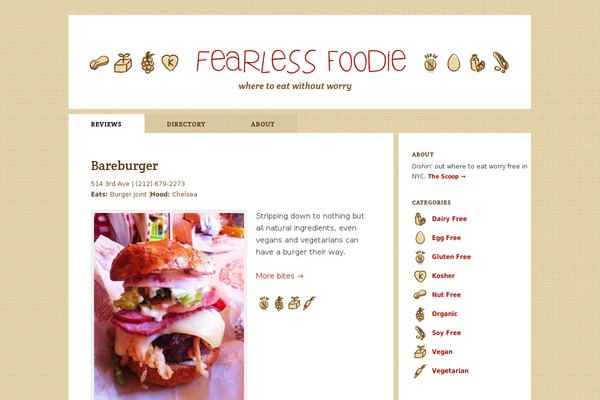 Fearless theme site design template sample