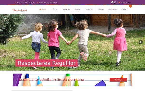 feas.ro site used Peachclub-theme