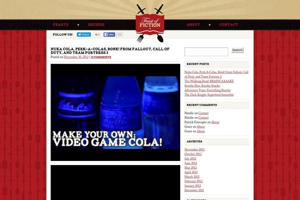 Feast theme site design template sample