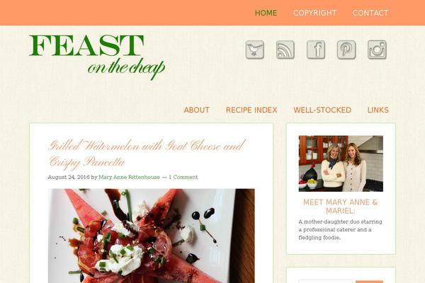 Feast theme site design template sample