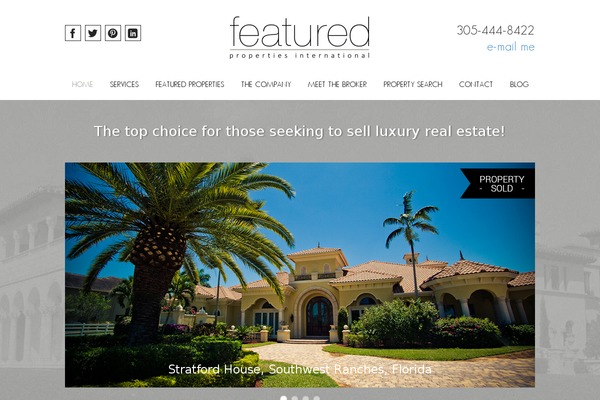 Featured theme site design template sample