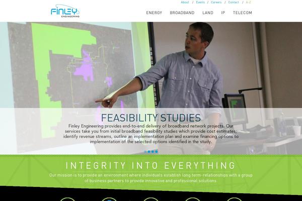 One Page theme site design template sample