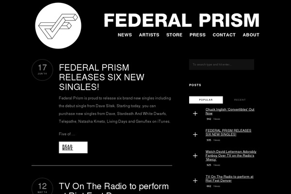 federalprism.com site used Polite-minimal