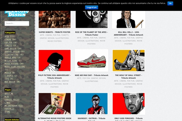 Artiste theme site design template sample