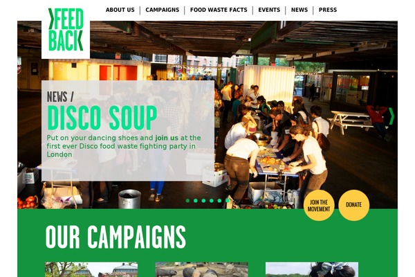 feeding5k.org site used Feedback