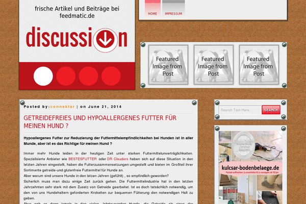 Discussion theme site design template sample