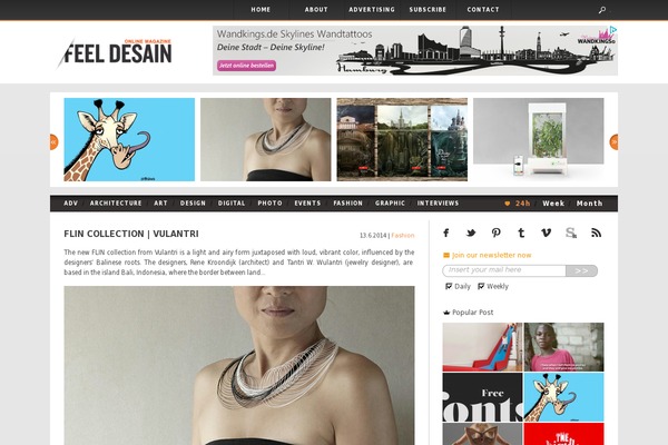 feeldesain.com site used Evonews