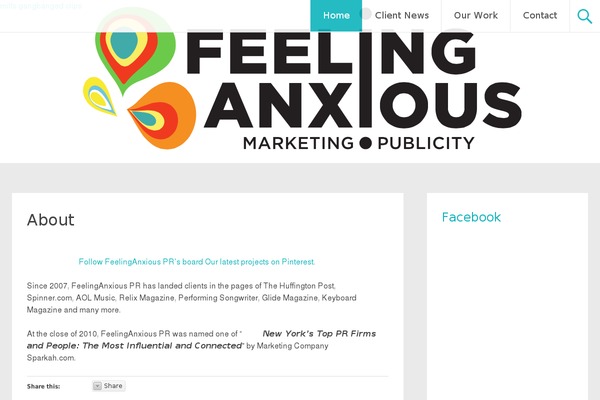 Radiate theme site design template sample