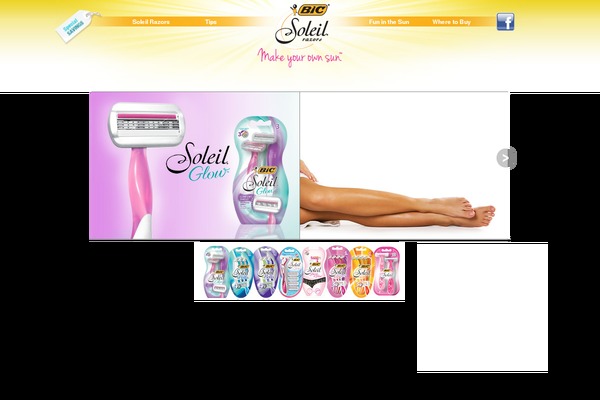 feelthesoleil.com site used Soleil