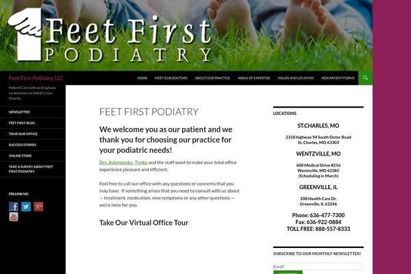 Twenty Fourteen theme site design template sample
