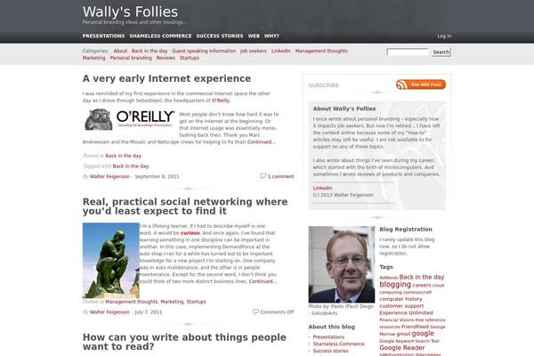 Carrington Blog theme site design template sample