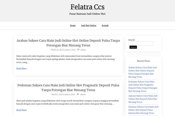 X Blog theme site design template sample
