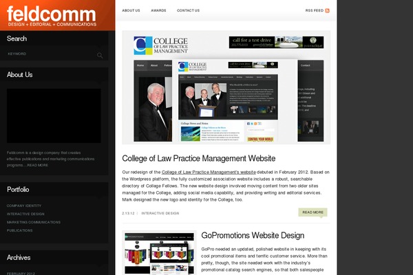 Folio theme site design template sample