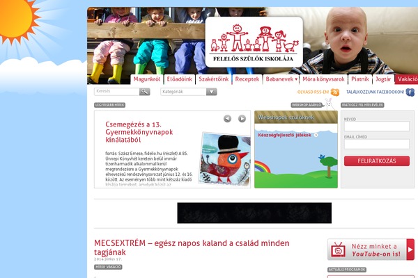 Site using Slide-in plugin