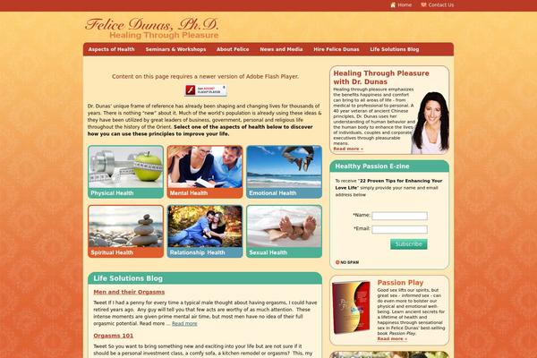Felice theme site design template sample