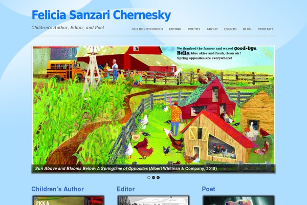 feliciachernesky.com site used Blogfolio