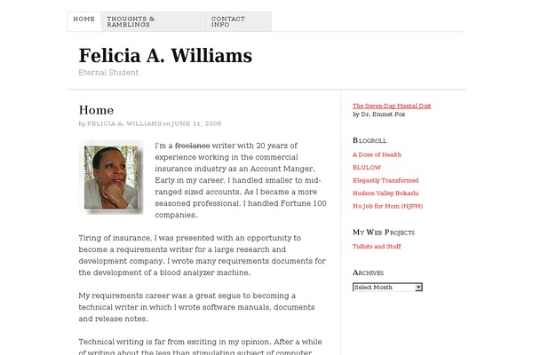 Thesis theme site design template sample