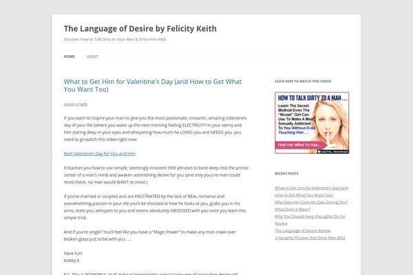 Twenty Twelve theme site design template sample