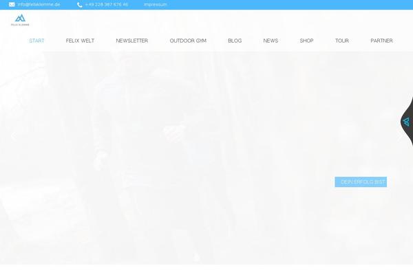 KLEO theme site design template sample