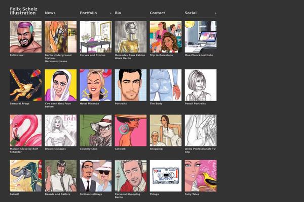 Portfolium theme site design template sample