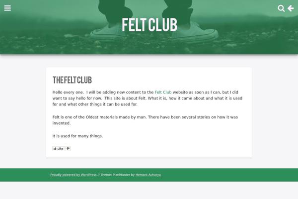 feltclub.com site used PixelHunter