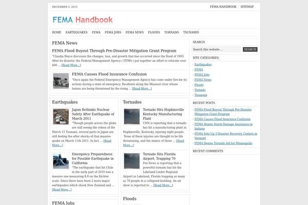 News theme site design template sample