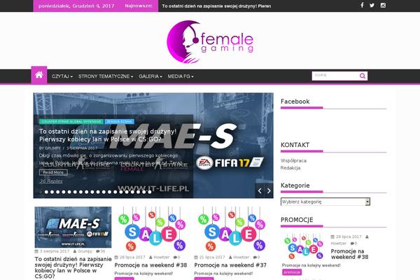 SuperMag theme site design template sample