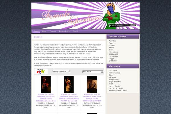 Flexsqueeze theme site design template sample