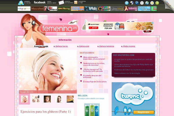 femenina.es site used Sahifa theme
