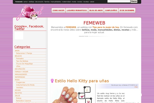 femeweb.com site used Finished
