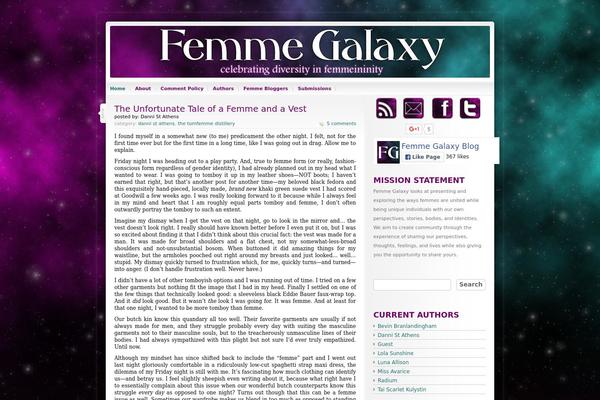 Universe theme site design template sample